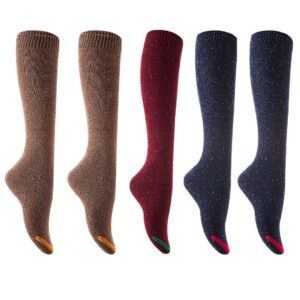 AATMart HR158212 knee-high cotton socks assorted, 5 pairs